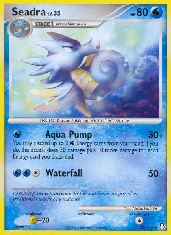 2008 Legends Awakened Seadra #070/146 Uncommon card image