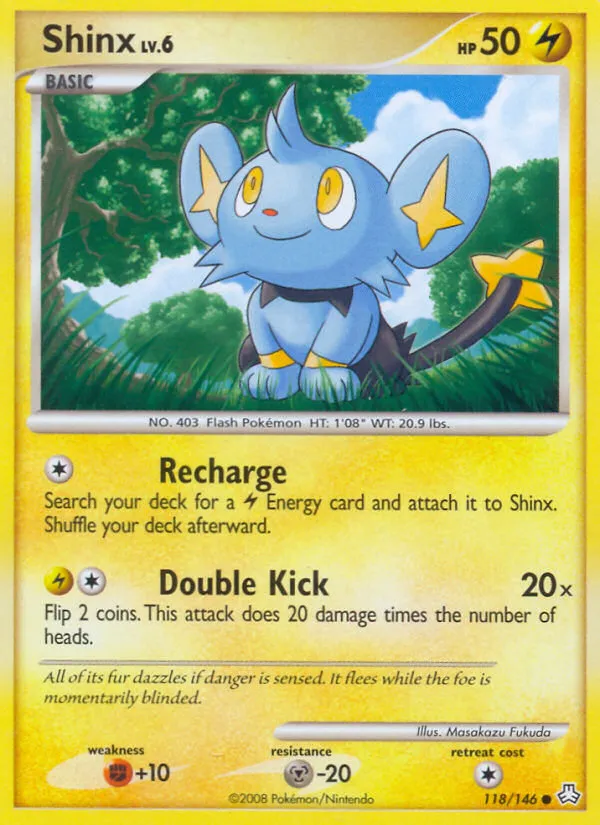 2008 Legends Awakened Shinx #118/146 Common card image