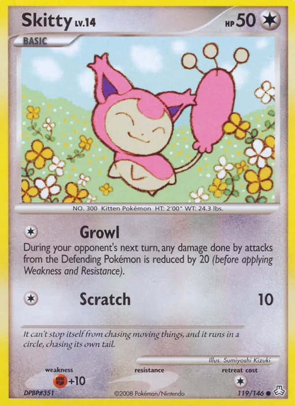 2008 Legends Awakened Skitty #119/146 Common card image