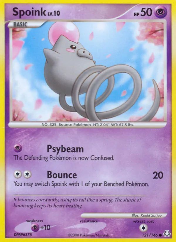 2008 Legends Awakened Spoink #121/146 Common card image