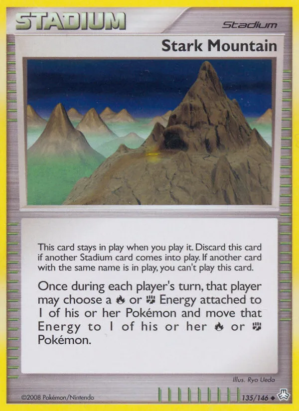2008 Legends Awakened Stark Mountain #135/146 Uncommon card image