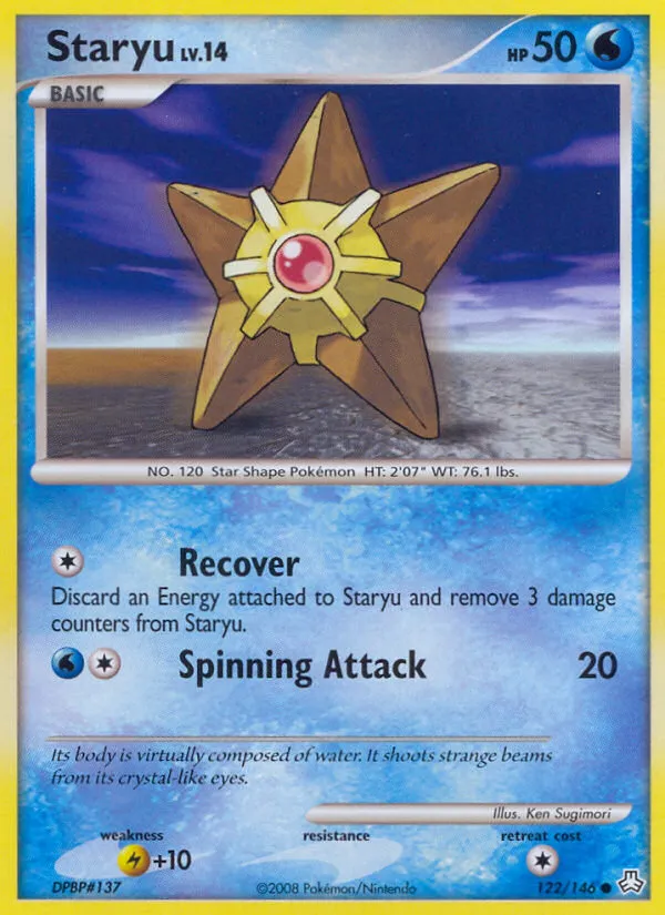2008 Legends Awakened Staryu #122/146 Common card image