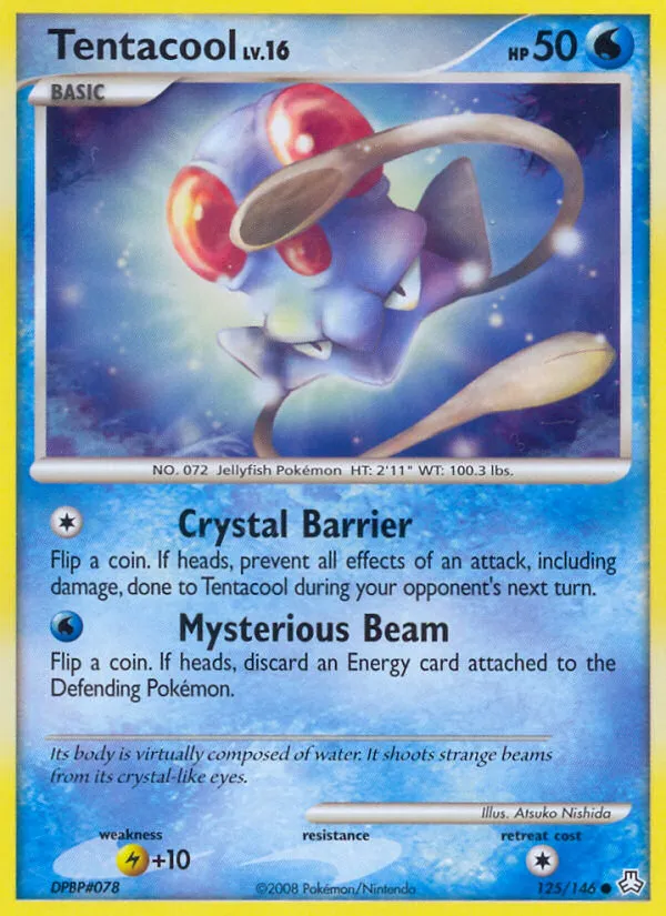 2008 Legends Awakened Tentacool #125/146 Common card image