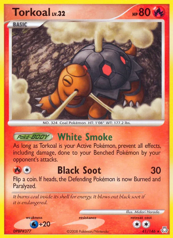 2008 Legends Awakened Torkoal #041/146 Rare card image