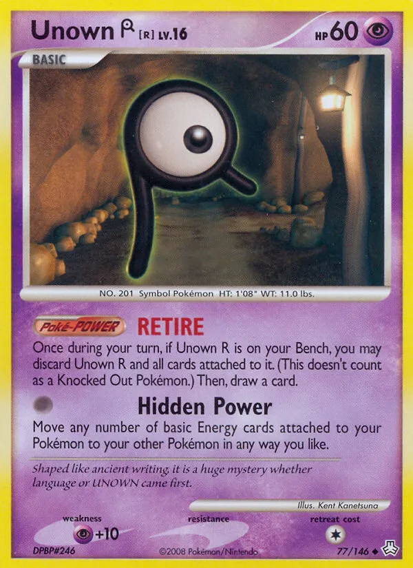 2008 Legends Awakened Unown [R] #077/146 Uncommon card image