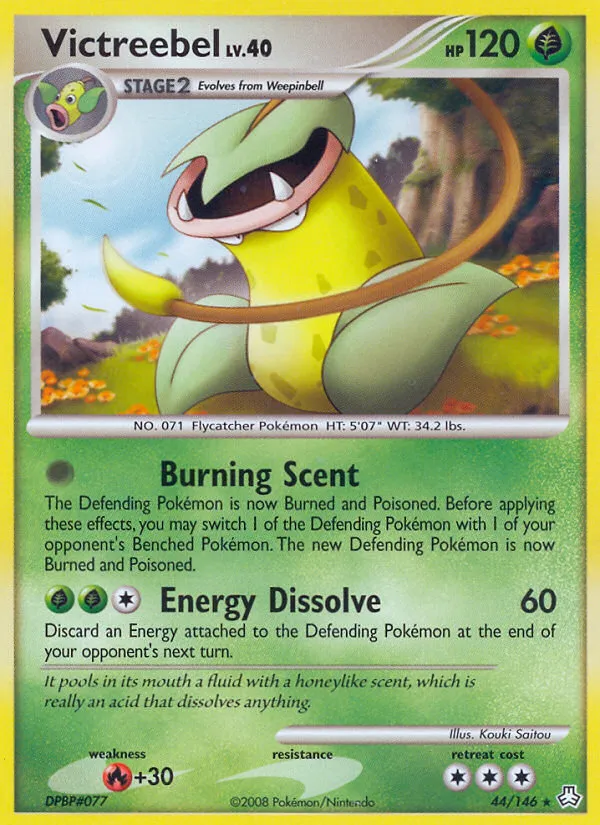 2008 Legends Awakened Victreebel #044/146 Rare card image