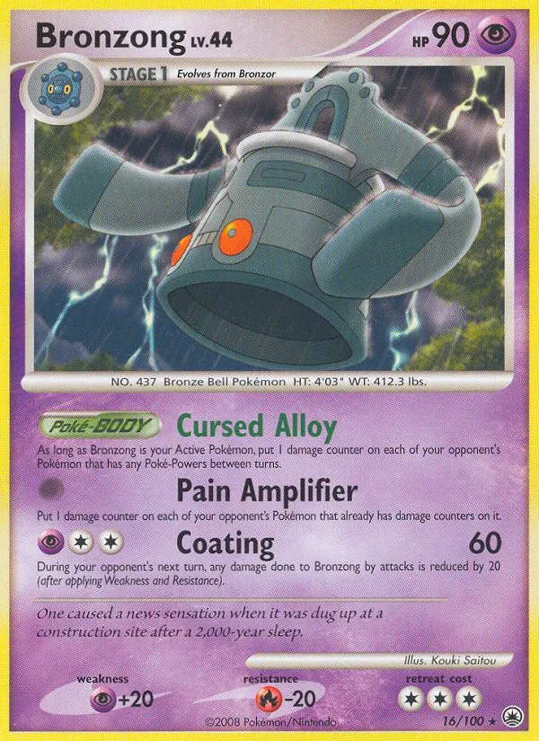 2008 Majestic Dawn Bronzong Rare #016/100 Rare card image