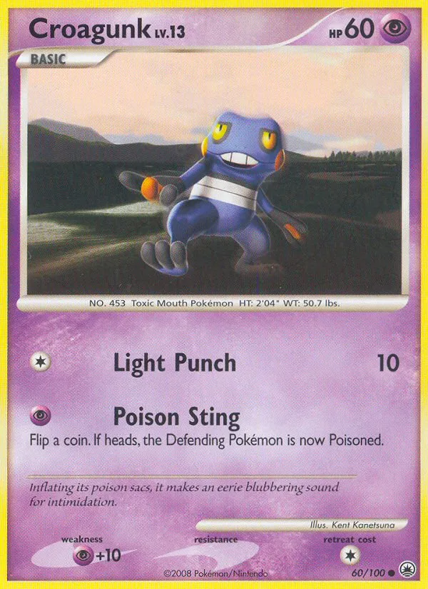 2008 Majestic Dawn Croagunk #060/100 Common card image
