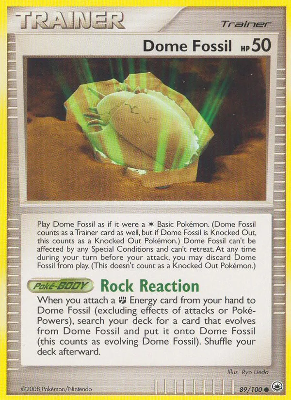 2008 Majestic Dawn Dome Fossil #089/100 Common card image