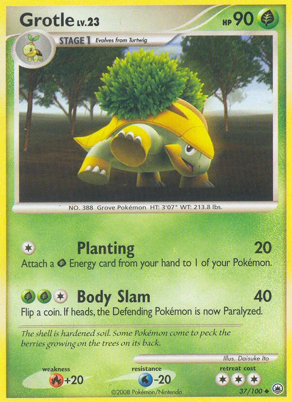 2008 Majestic Dawn Grotle Uncommon #037/100 Uncommon card image
