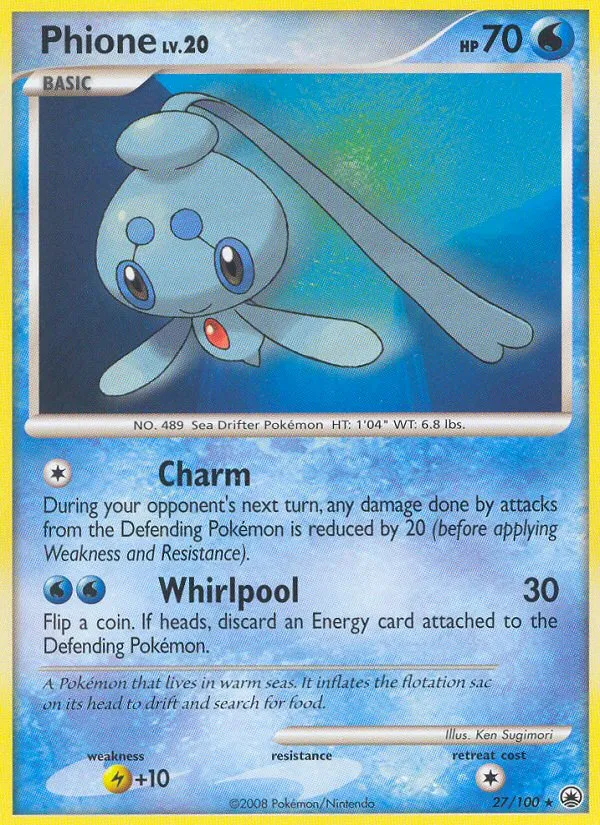 2008 Majestic Dawn Phione #027/100 Rare card image