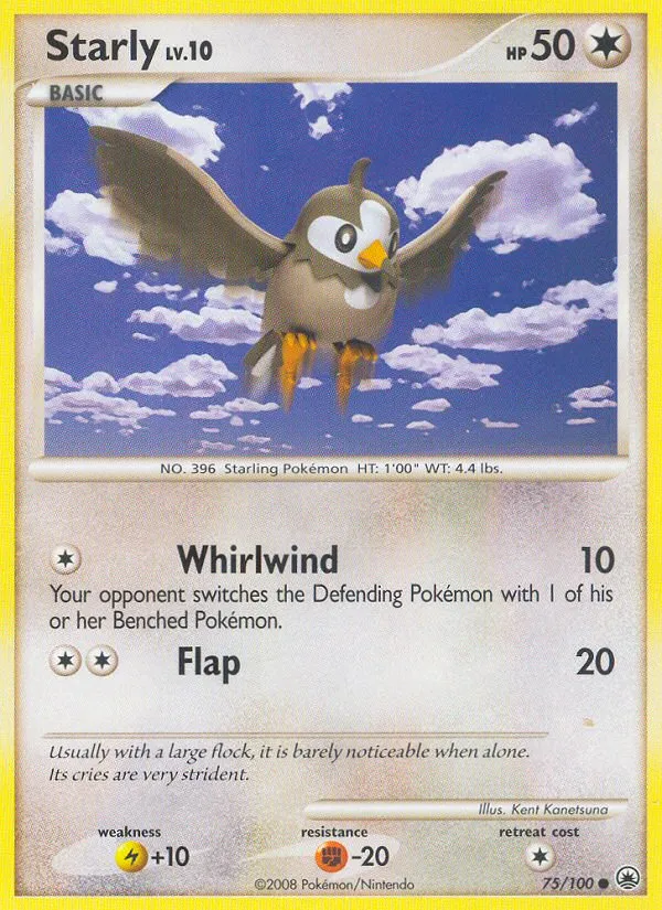 2008 Majestic Dawn Starly #075/100 Common card image