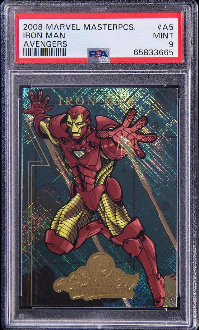 2008 Marvel Masterpieces Avengers Iron Man #A5 card image