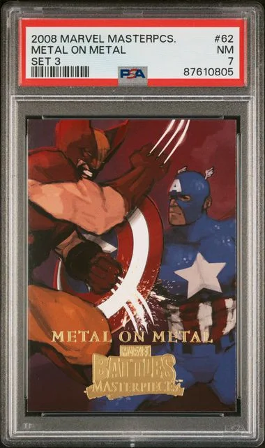 2008 Marvel Masterpieces Set 3 Metal On Metal #62 card image