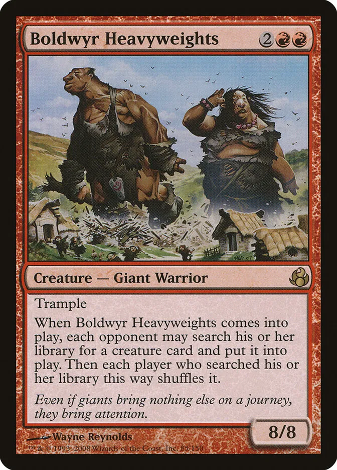 2008 Morningtide Boldwyr Heavyweights rare #85 unlisted card image