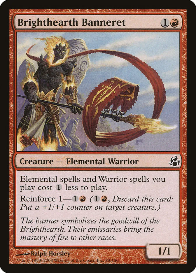 2008 Morningtide Brighthearth Banneret common #88 unlisted card image