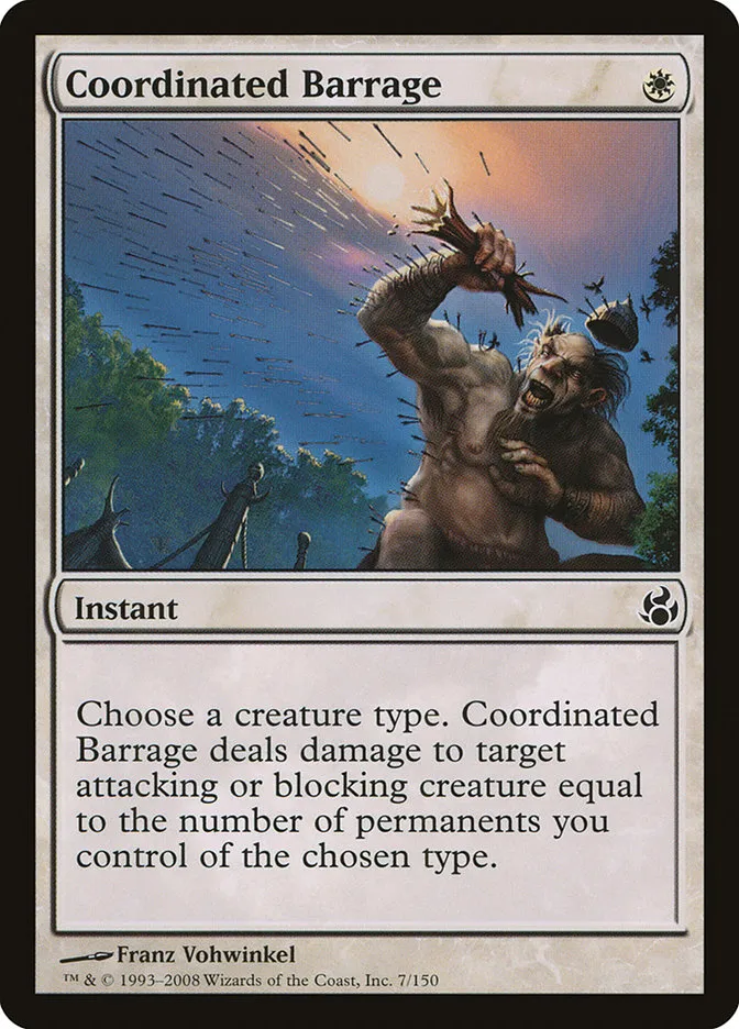 2008 Morningtide Coordinated Barrage common #7 unlisted card image