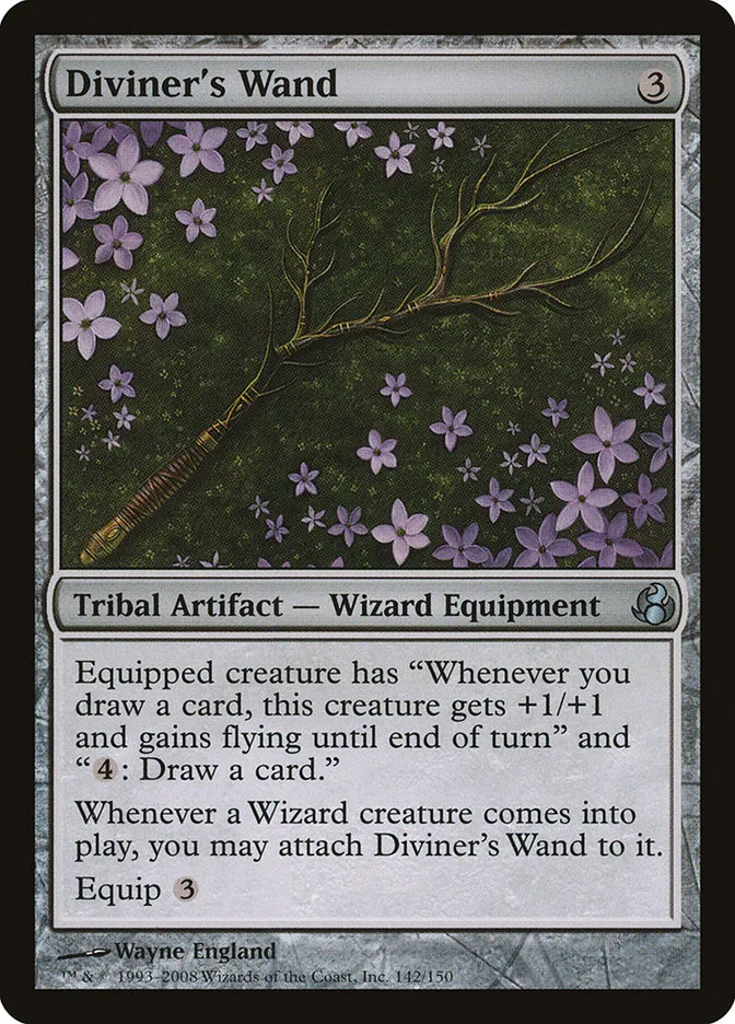 2008 Morningtide Diviner's Wand uncommon #142 unlisted card image