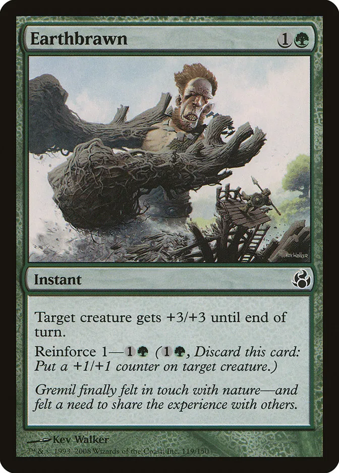2008 Morningtide Earthbrawn common #119 unlisted card image