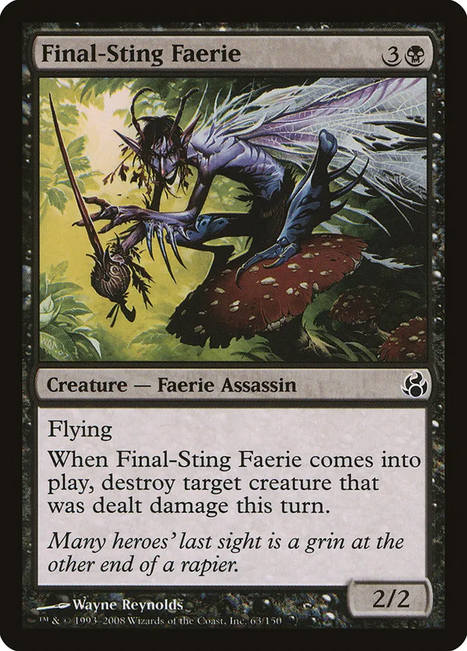 2008 Morningtide Final-Sting Faerie common #63 unlisted card image