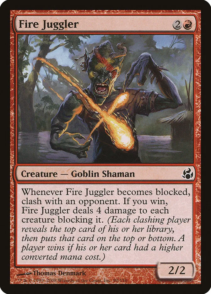 2008 Morningtide Fire Juggler common #90 unlisted card image