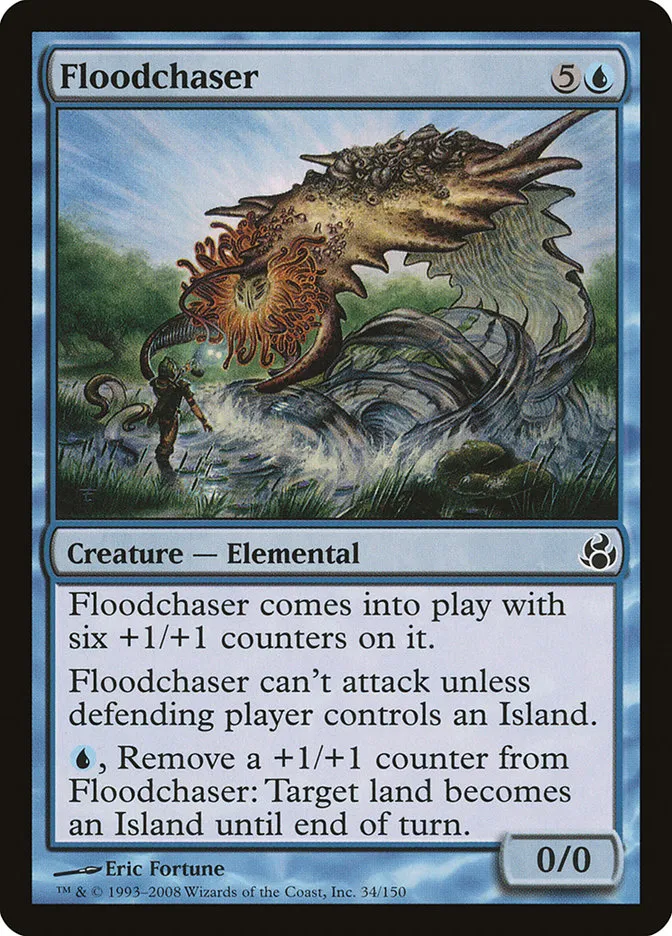 2008 Morningtide Floodchaser common #34 unlisted card image