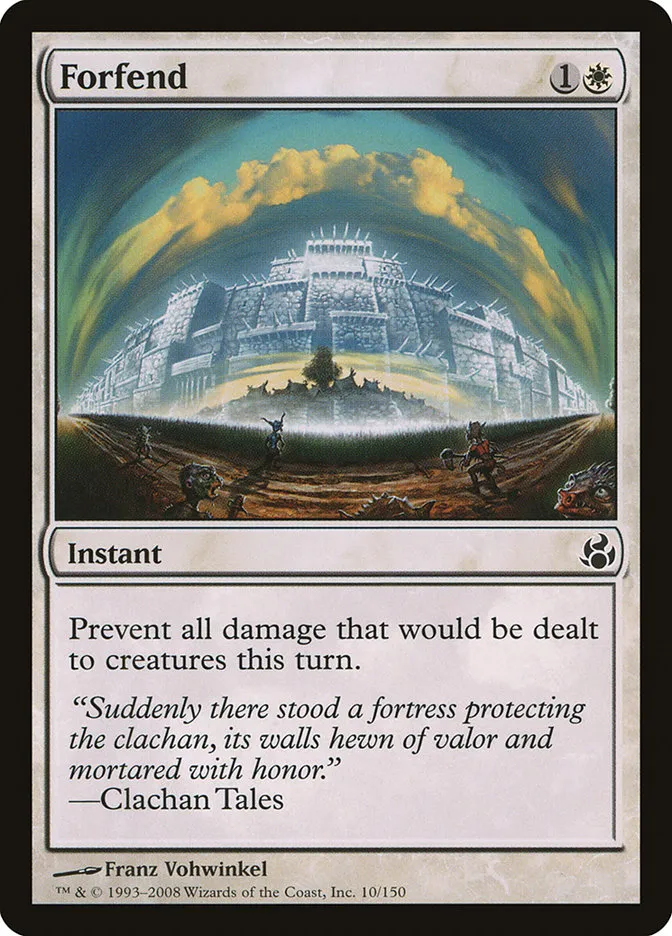2008 Morningtide Forfend common #10 unlisted card image