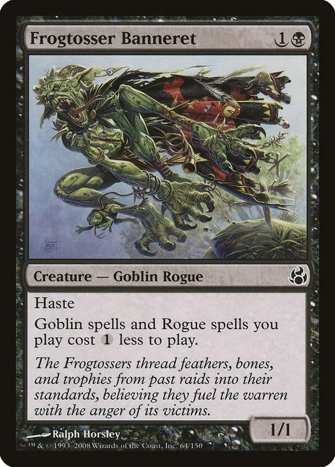 2008 Morningtide Frogtosser Banneret common #64 unlisted card image