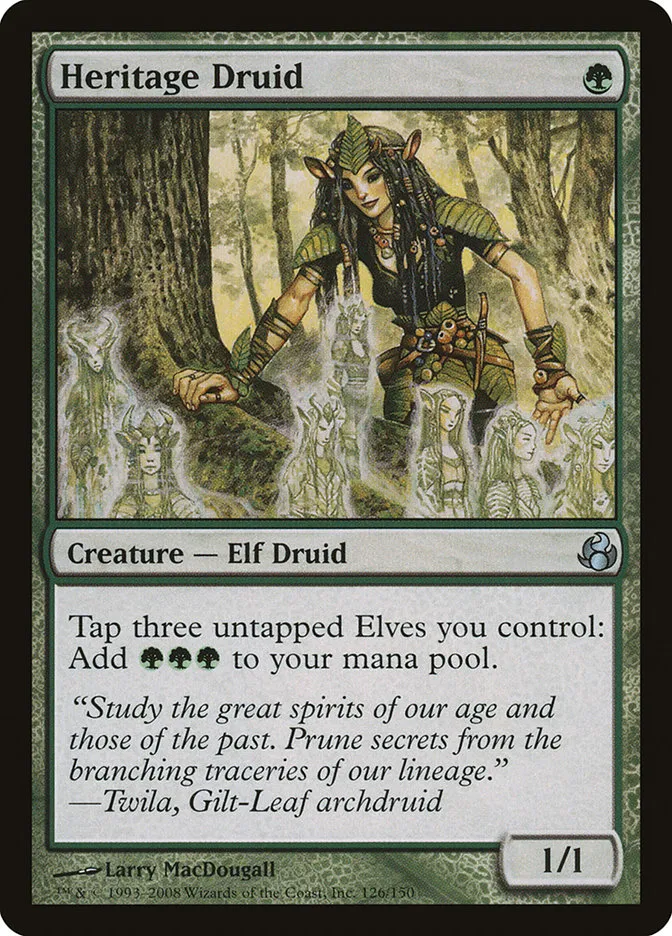 2008 Morningtide Heritage Druid uncommon #126 unlisted card image