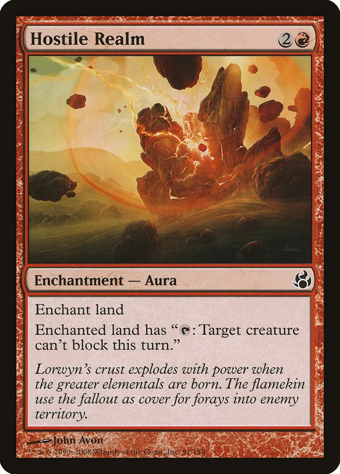 2008 Morningtide Hostile Realm common #91 unlisted card image