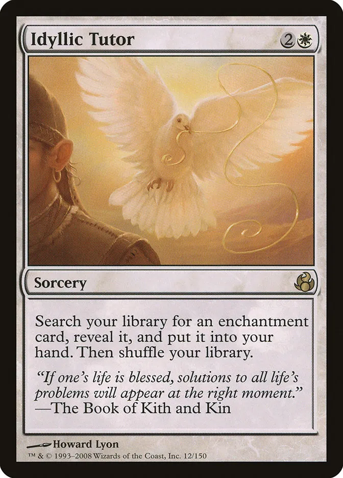 2008 Morningtide Idyllic Tutor rare #12 unlisted card image