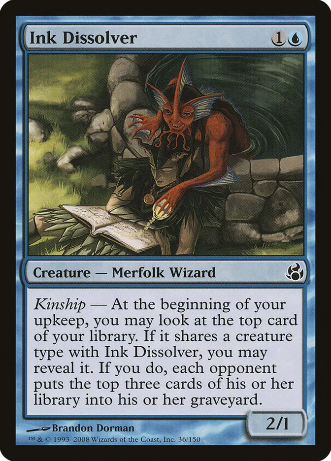 2008 Morningtide Ink Dissolver common #36 unlisted card image
