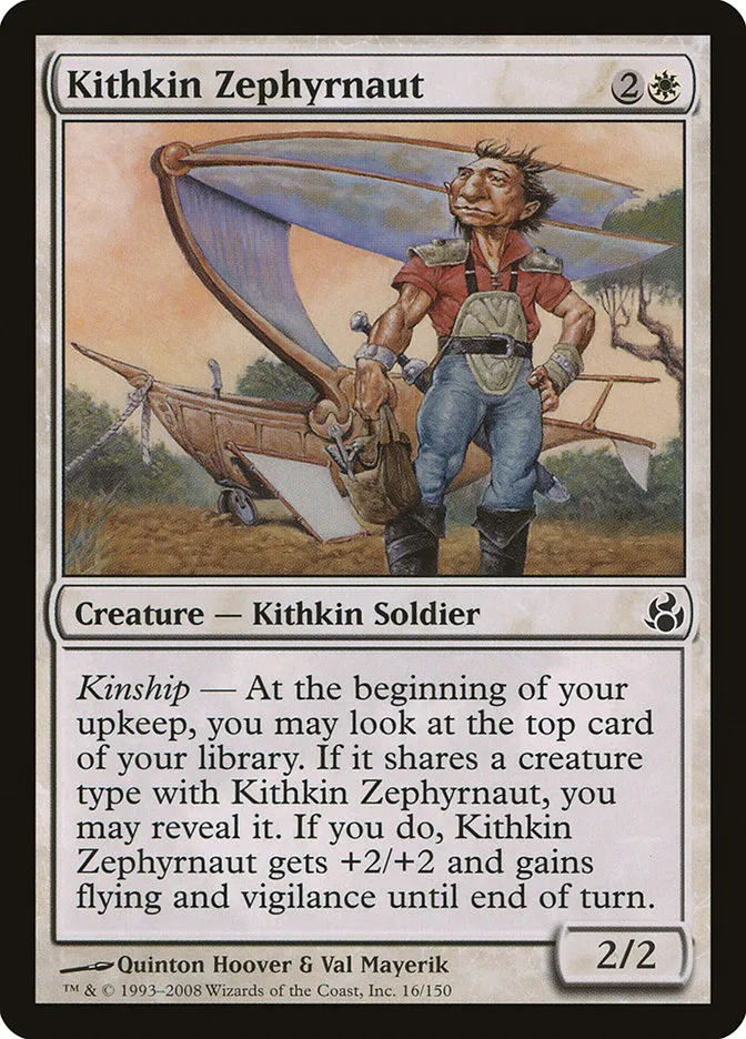 2008 Morningtide Kithkin Zephyrnaut common #16 unlisted card image