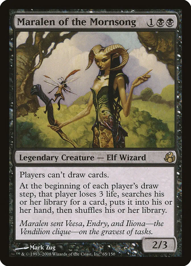 2008 Morningtide Maralen of the Mornsong rare #65 unlisted card image