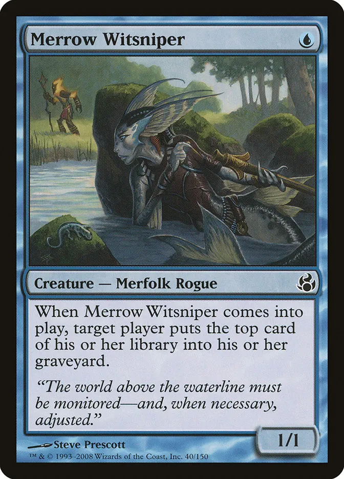 2008 Morningtide Merrow Witsniper common #40 unlisted card image