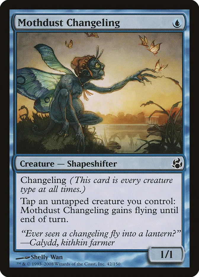 2008 Morningtide Mothdust Changeling common #42 unlisted card image
