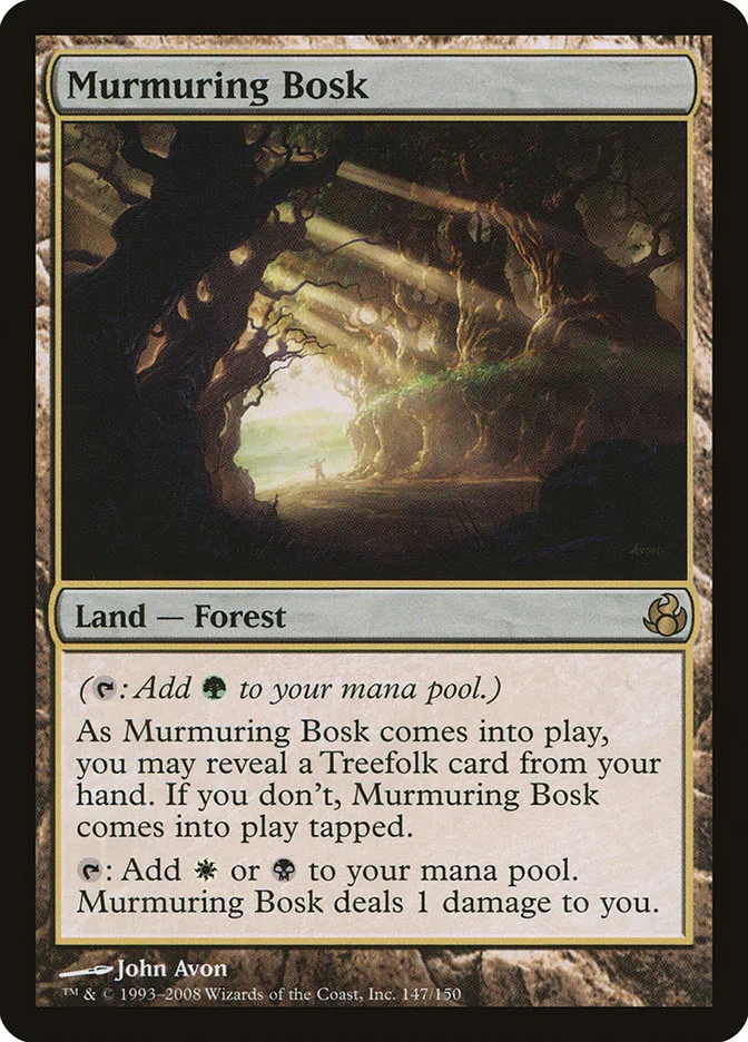 2008 Morningtide Murmuring Bosk rare #147 unlisted card image