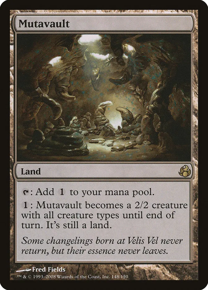 2008 Morningtide Mutavault rare #148 unlisted card image
