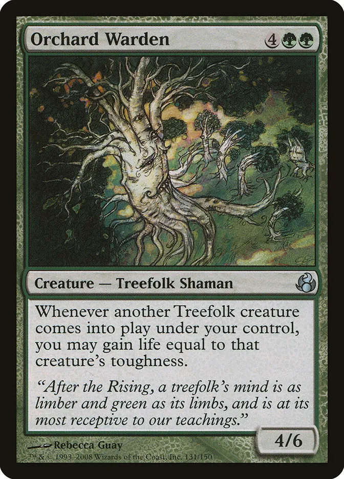 2008 Morningtide Orchard Warden uncommon #131 unlisted card image