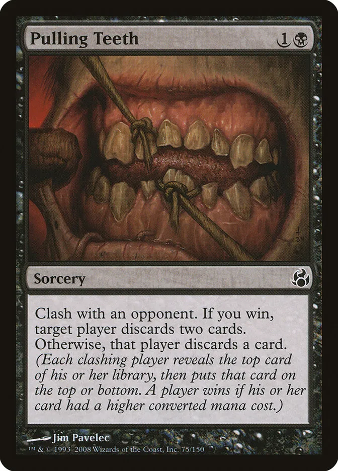 2008 Morningtide Pulling Teeth common #75 unlisted card image