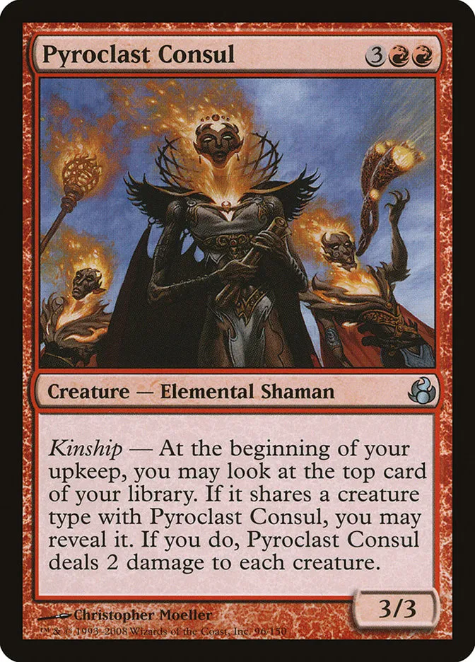 2008 Morningtide Pyroclast Consul uncommon #96 unlisted card image