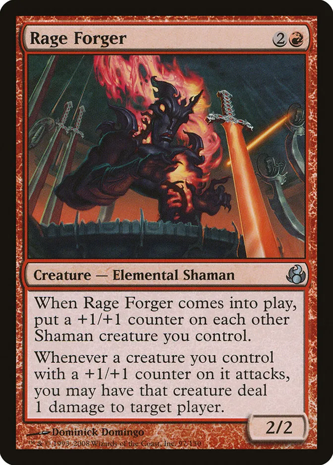 2008 Morningtide Rage Forger uncommon #97 unlisted card image