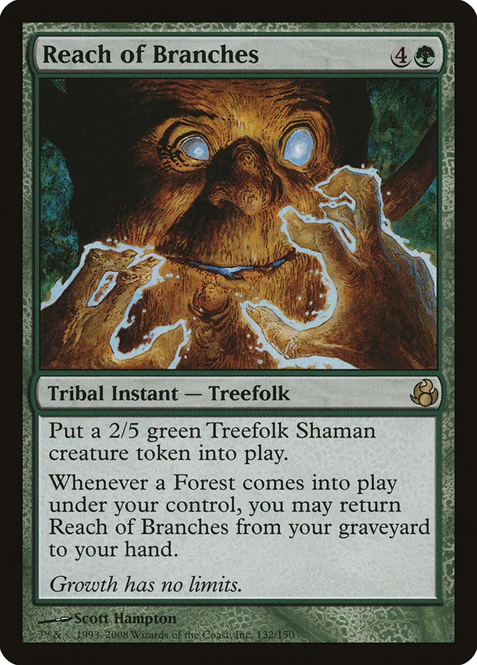 2008 Morningtide Reach of Branches rare #132 unlisted card image