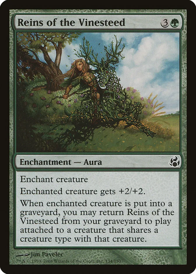 2008 Morningtide Reins of the Vinesteed common #134 unlisted card image