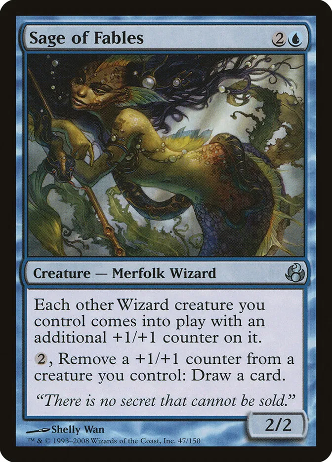 2008 Morningtide Sage of Fables uncommon #47 unlisted card image