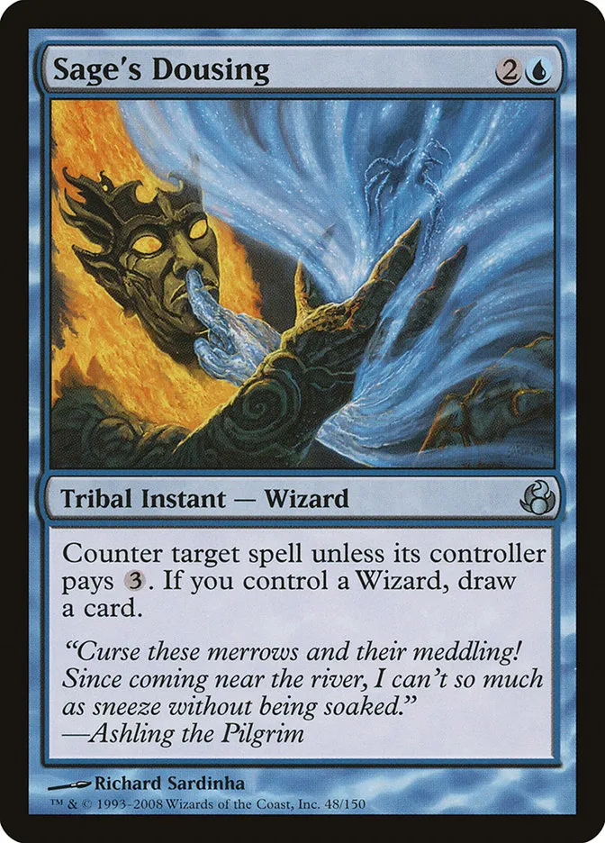 2008 Morningtide Sage's Dousing uncommon #48 unlisted card image