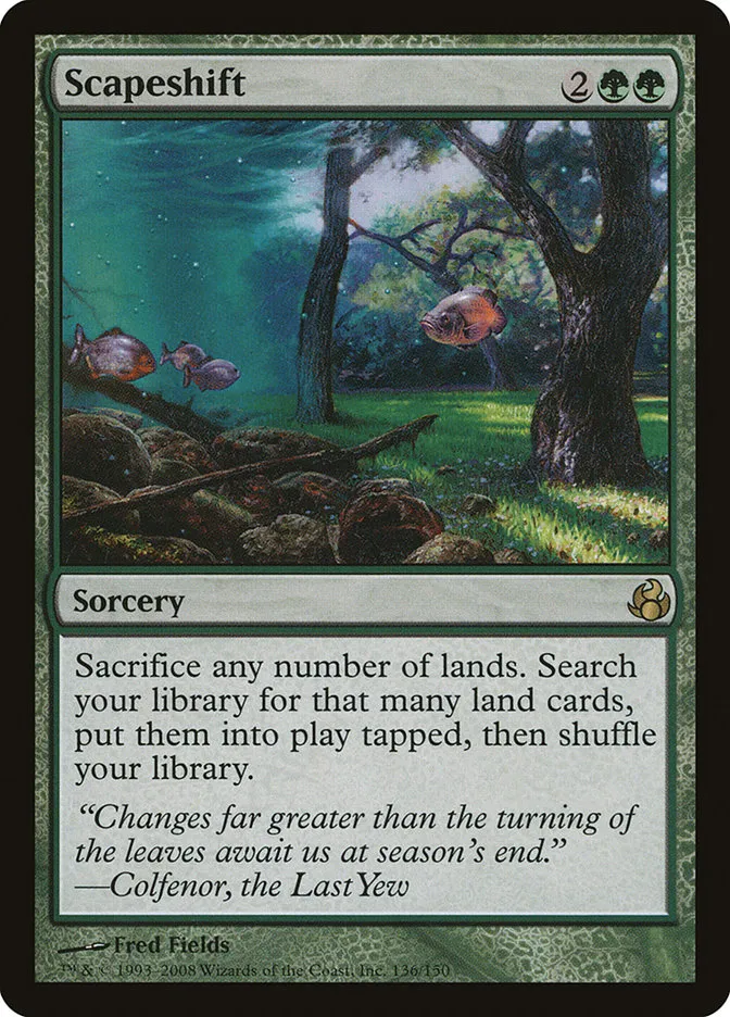 2008 Morningtide Scapeshift rare #136 unlisted card image