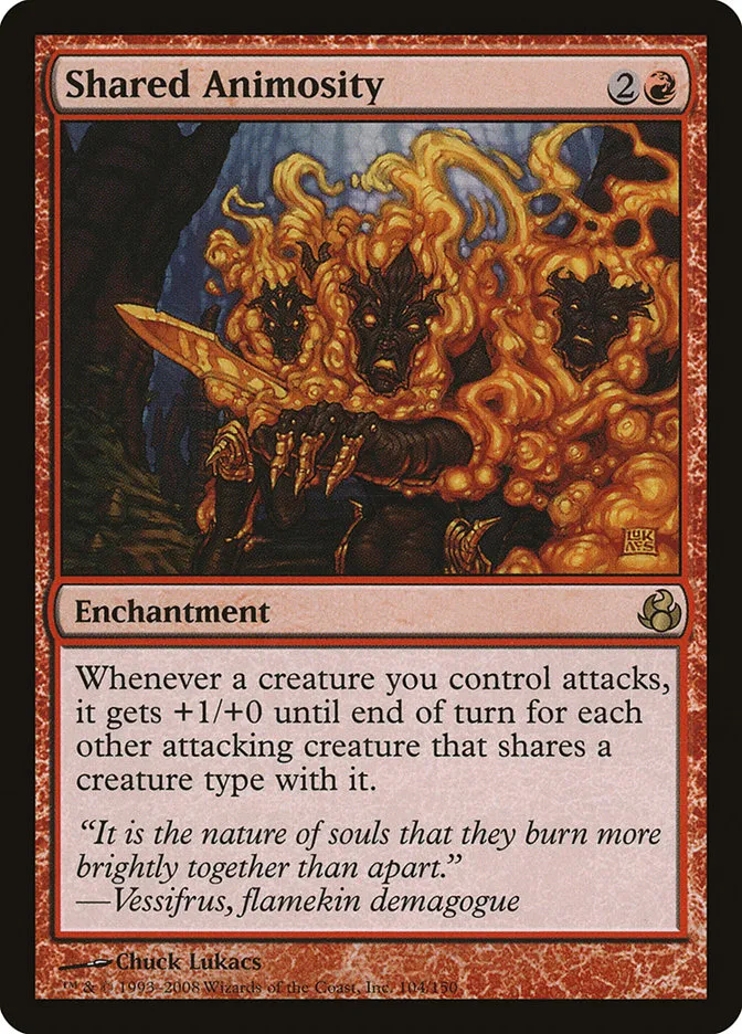 2008 Morningtide Shared Animosity rare #104 unlisted card image