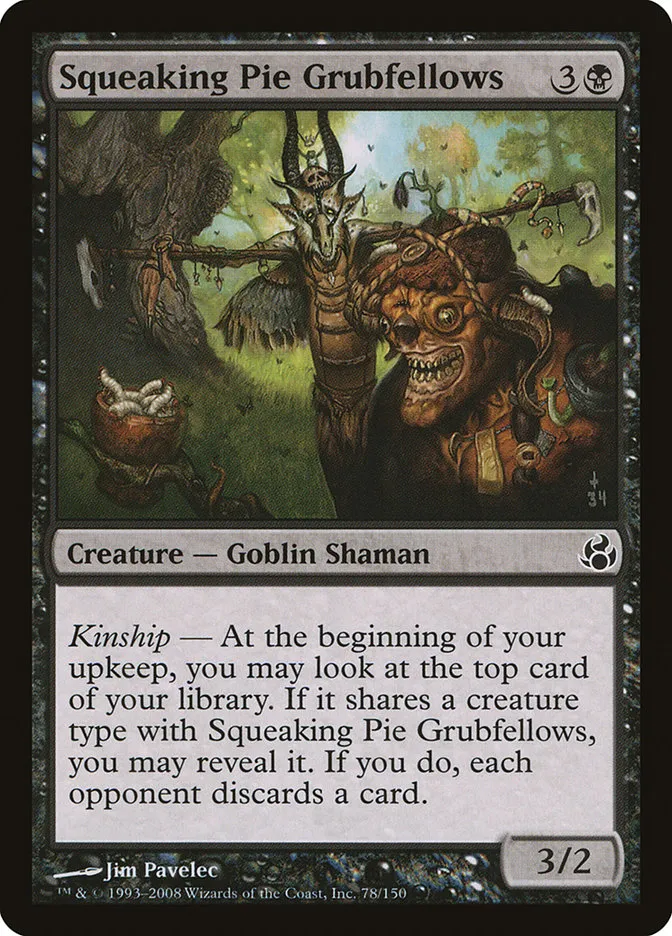 2008 Morningtide Squeaking Pie Grubfellows common #78 unlisted card image