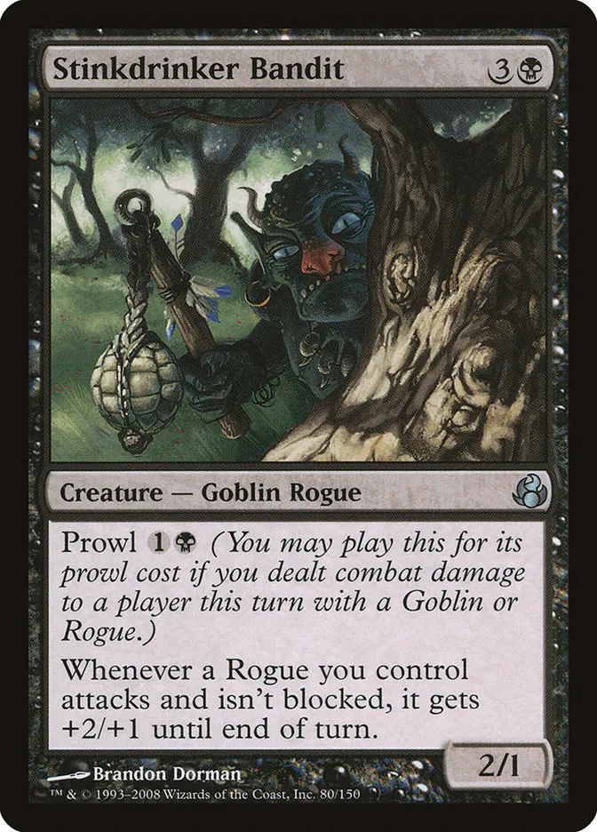 2008 Morningtide Stinkdrinker Bandit uncommon #80 unlisted card image